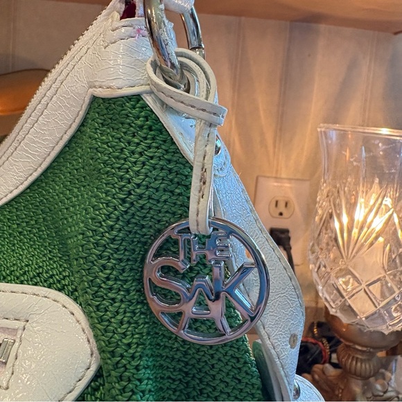 The Sak green purse 100% poly propylene medium size with 7 pockets*project bag* - Picture 2 of 10